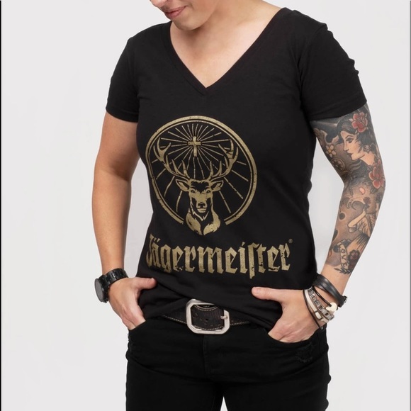 JAEGERMEISTER Black w Shiny Gold Deer - Picture 2 of 6